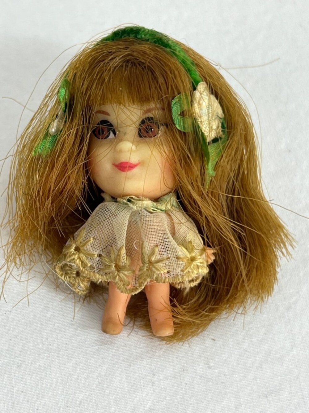 VTG Liddle Kiddles Lucky Locket Lou Doll with Outfit Mattel 1960s